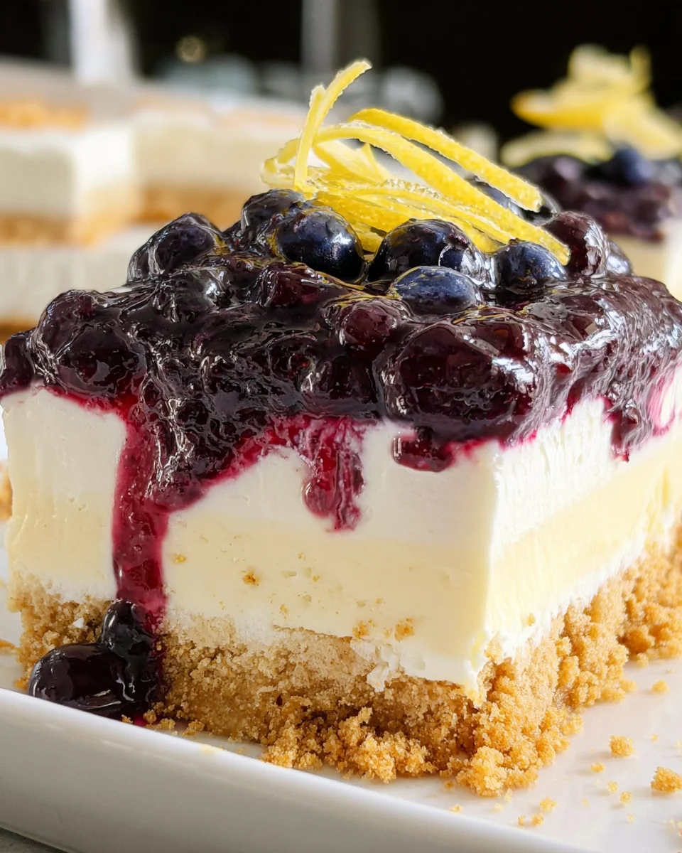 No Bake Lemon Blueberry Dessert 20 No