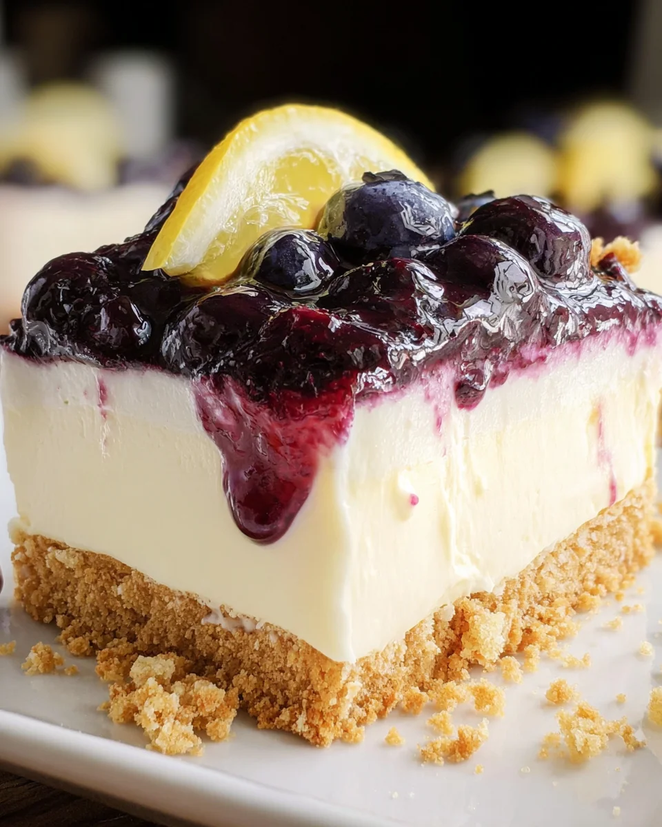 No Bake Lemon Blueberry Dessert 21 No