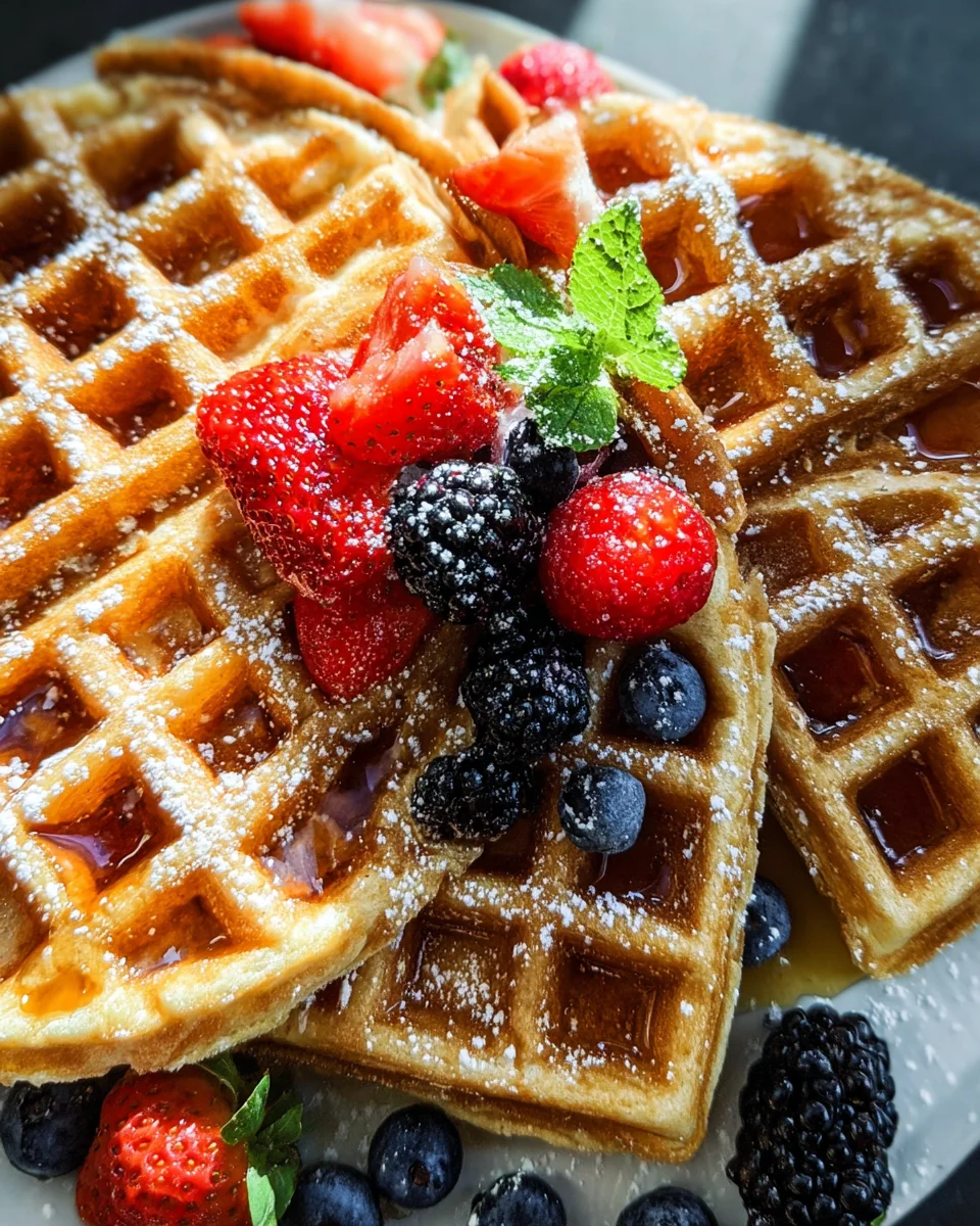 Oatmeal Cottage Cheese Waffles 16 Oatmeal