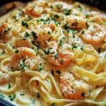 One Pot Shrimp and Crab Alfredo