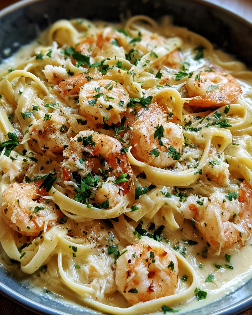 One Pot Shrimp and Crab Alfredo 21 One