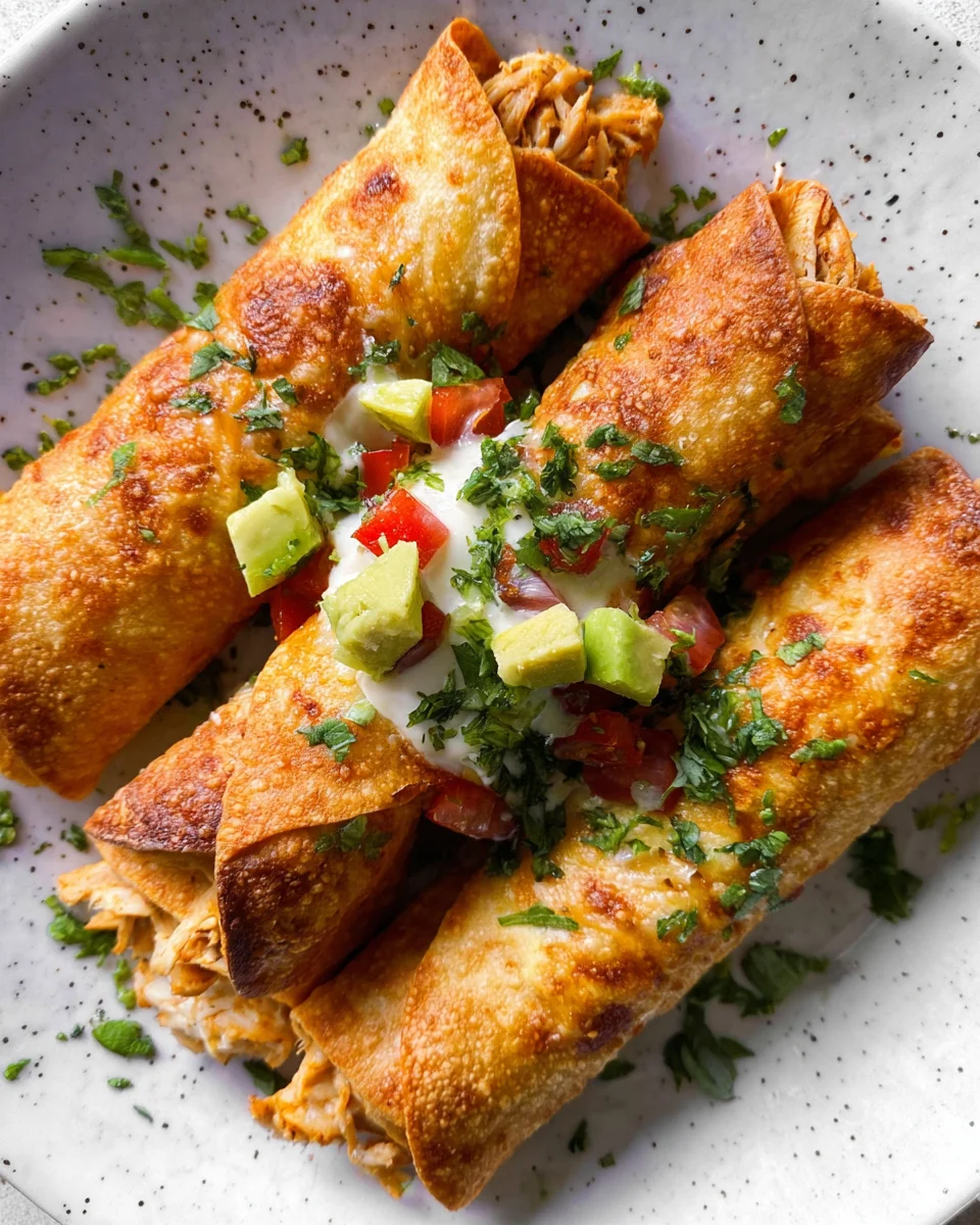 Oven Baked Chicken Taquitos Recipe