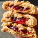 PB&J Stuffed Cookies