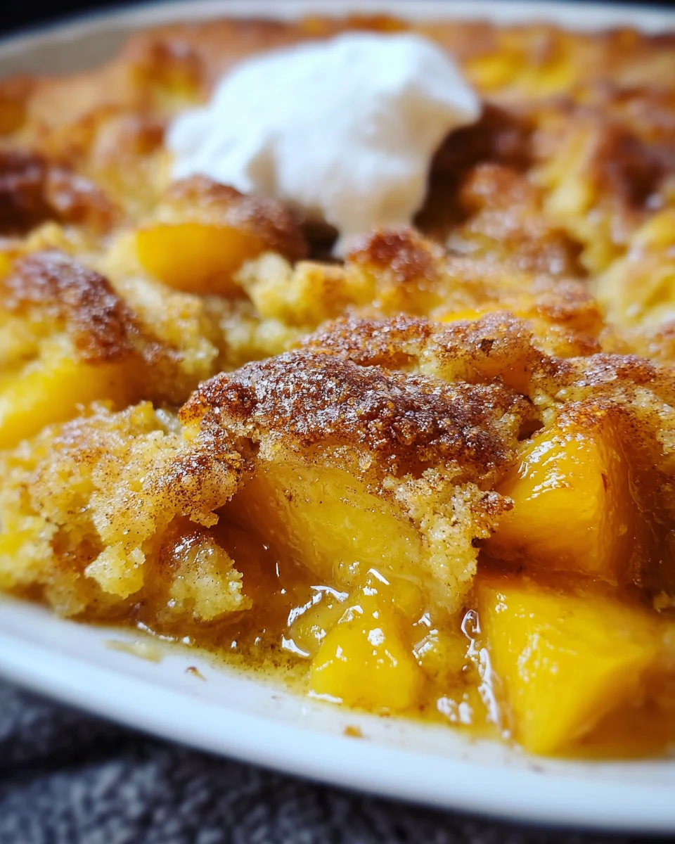 Peach Cobbler with Cake Mix 16 Peach Cobbler with Cake Mix