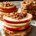 Peanut Butter Apple Sandwiches with Granola