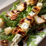 Pear & Brie Cheese Salad Skewers