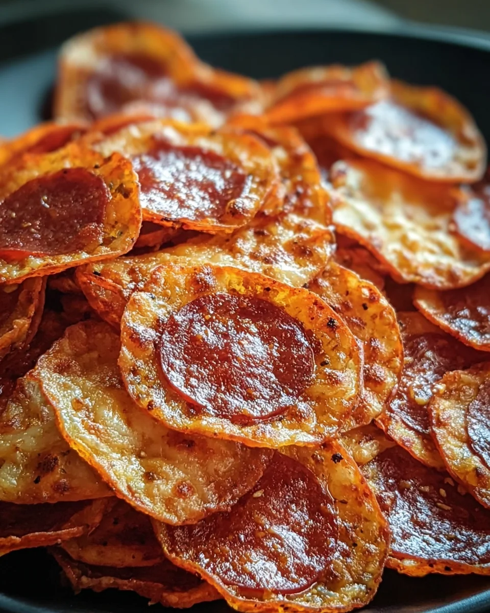 Pepperoni Cheese Crisps