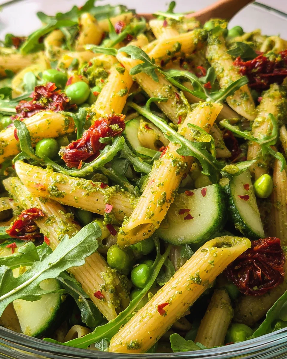 Pesto Pasta Salad 16 Pesto