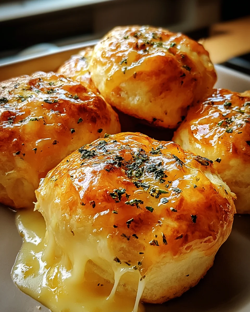 Pillsbury Biscuit Garlic Butter Cheese Bombs