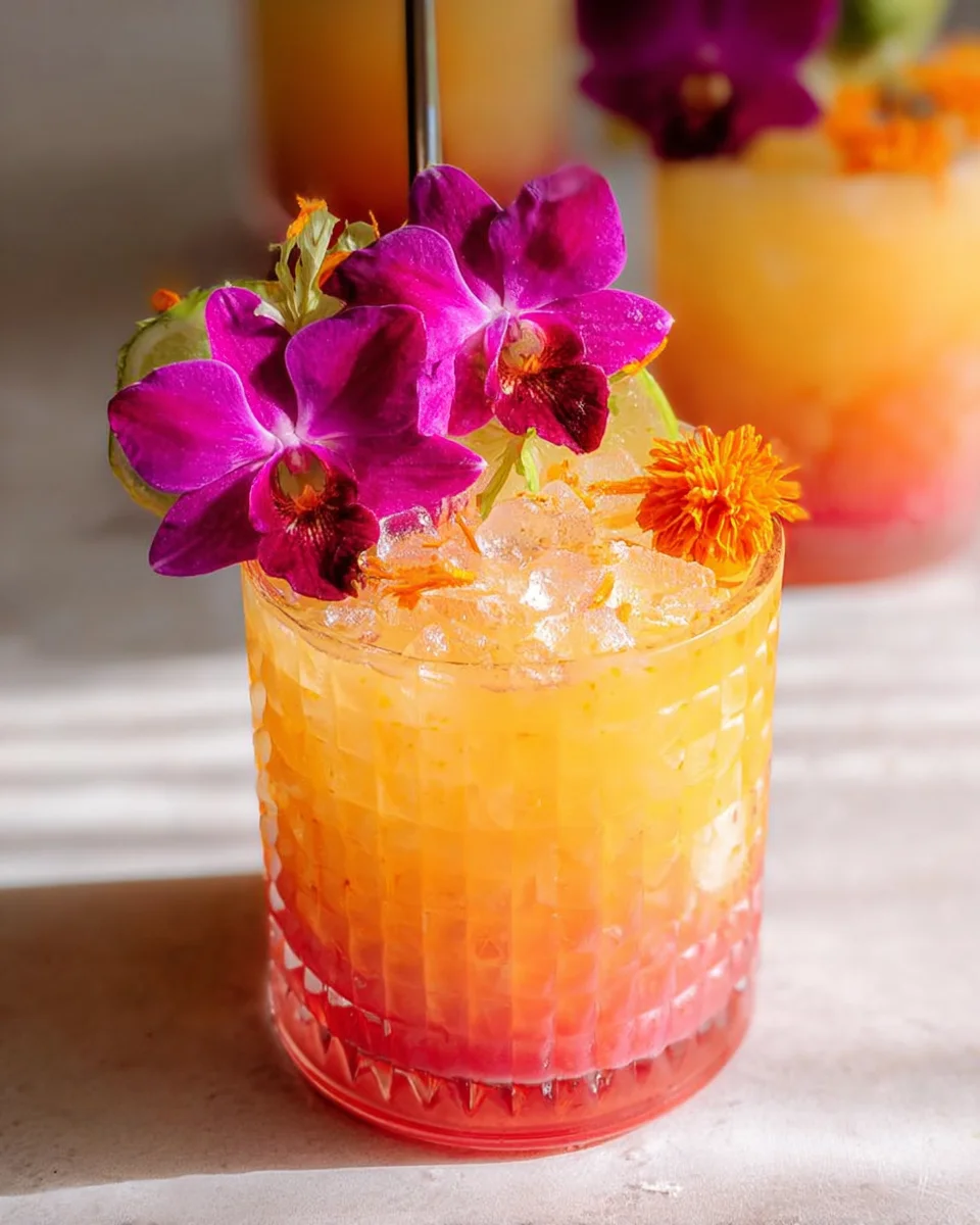 Pineapple Mango Rum Punch Recipe That is Almost too Pretty to Drink