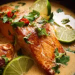 Poached Salmon in Coconut Lime Sauce