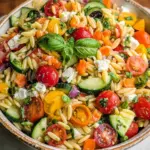 Rainbow Orzo Salad