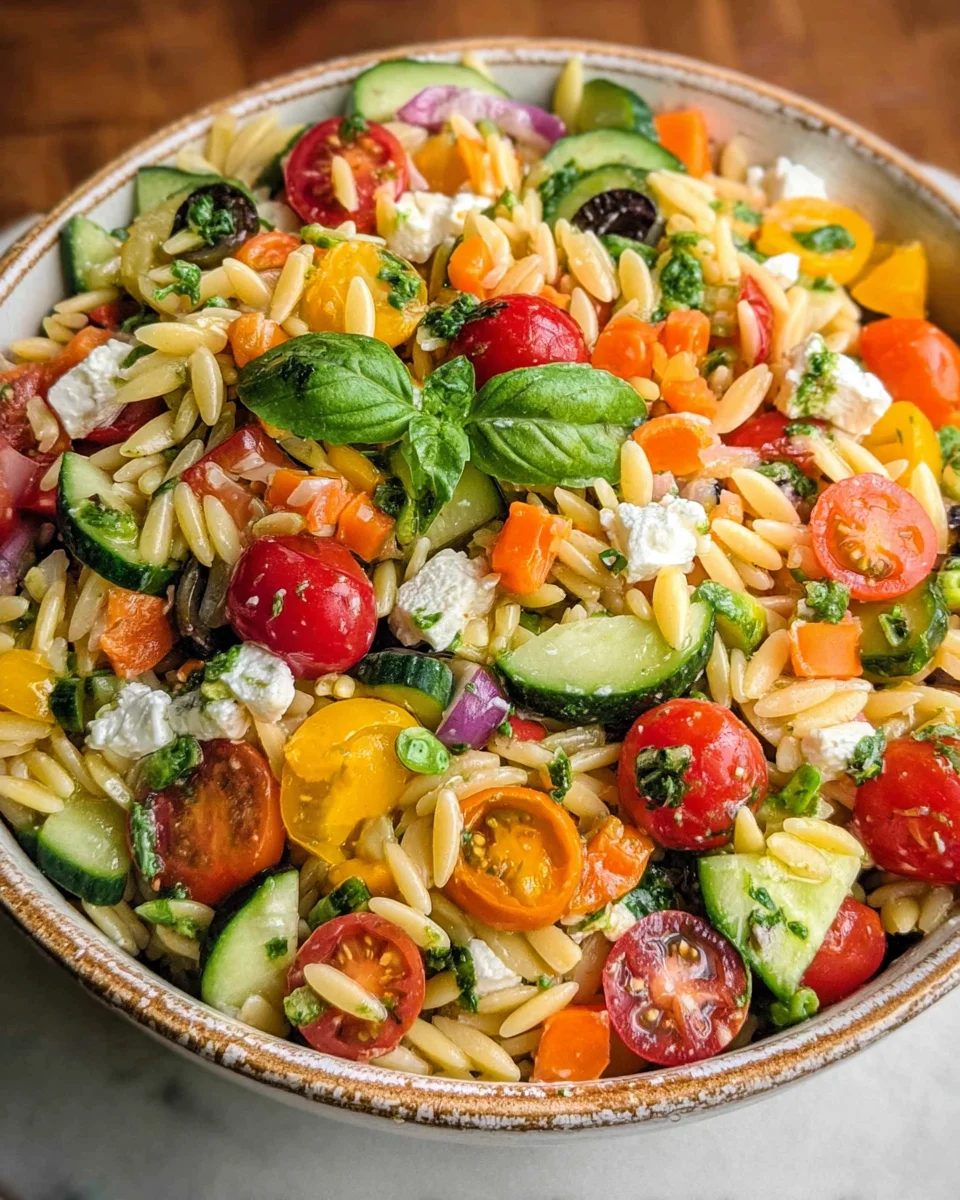 Rainbow Orzo Salad 21 Rainbow Orzo Salad