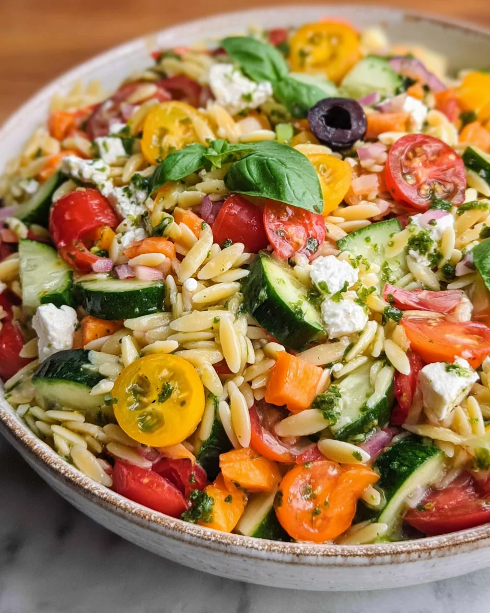 Rainbow Orzo Salad 22 Rainbow