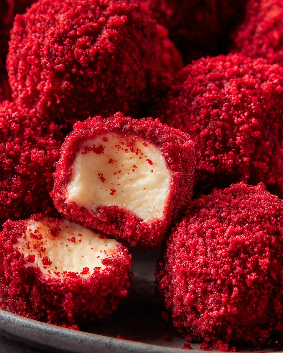Red Velvet Cheesecake Bites