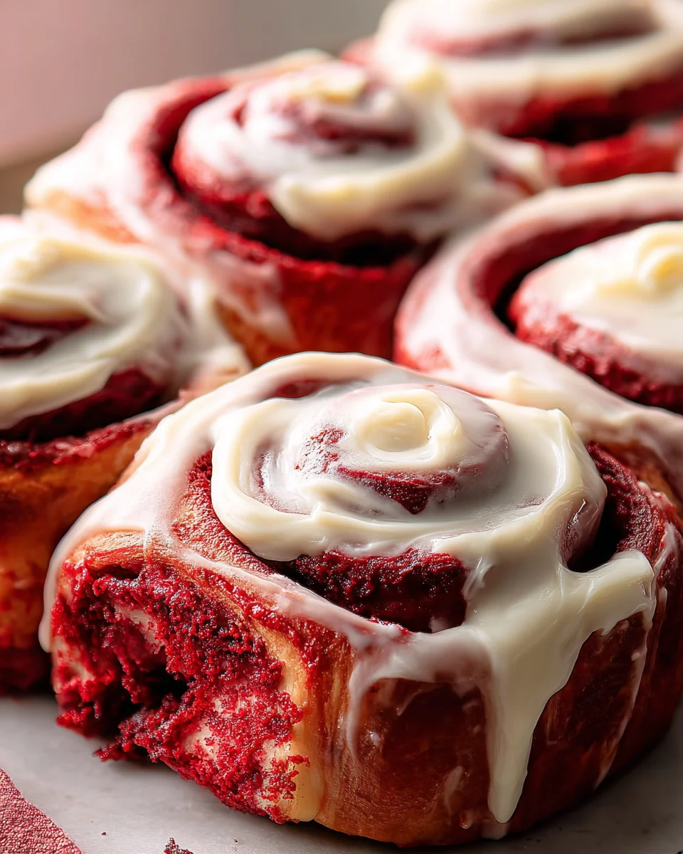 Red Velvet Cinnamon Rolls 25 Red Velvet Cinnamon Rolls