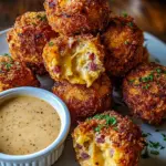 Reuben Balls with Spicy Thousand Island Dipping Sauce