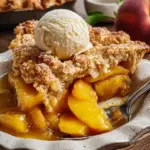 Ridiculously Easy Peach Cobbler