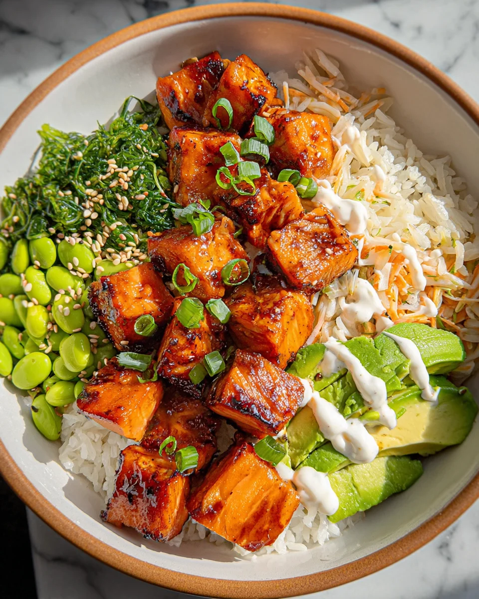 Salmon Teriyaki Bowl