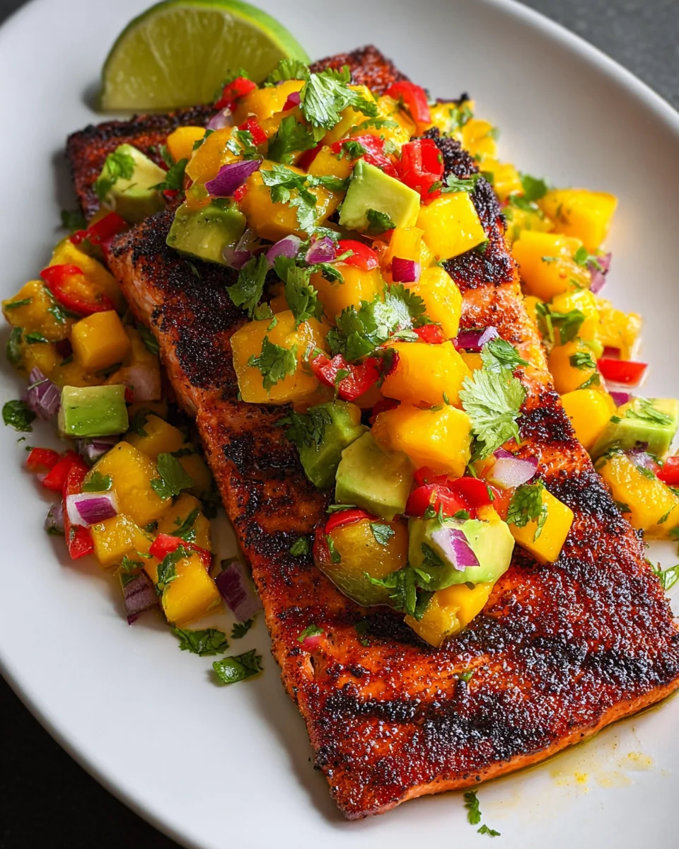 Salmon with Mango Salsa 22 Salmon with Mango Salsa