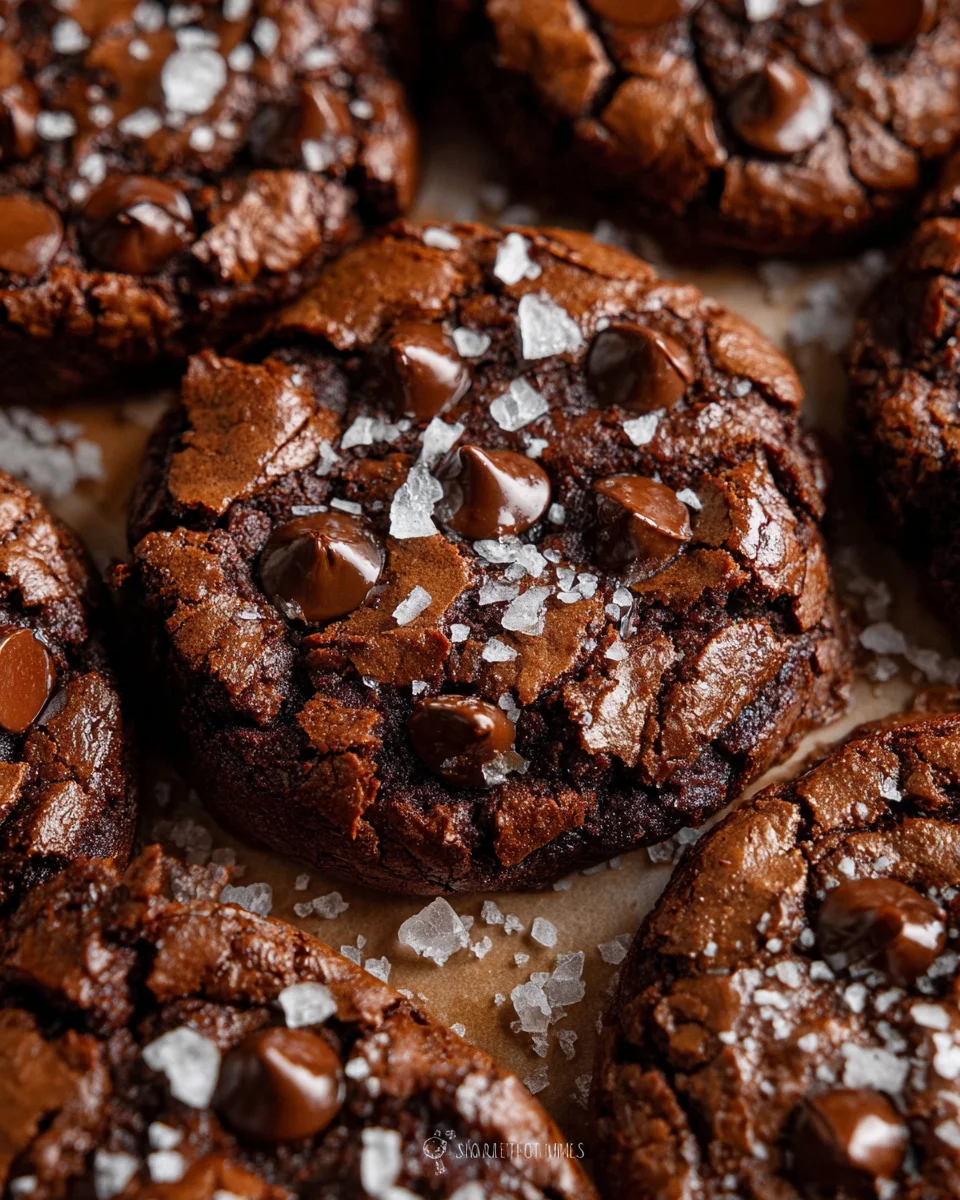 Salted Brownie Cookies