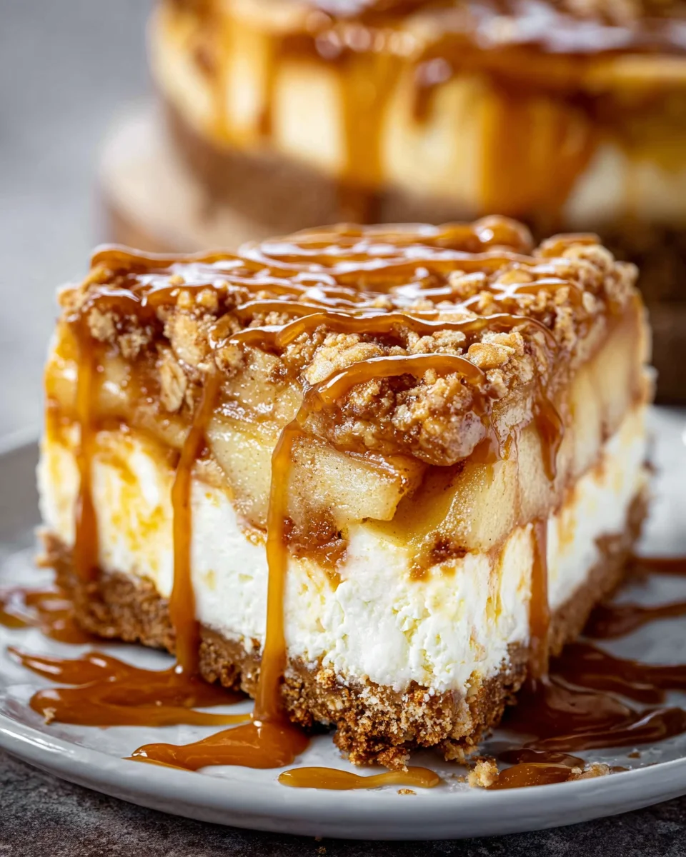 Salted Caramel Apple Pie Cheesecake 20 Salted