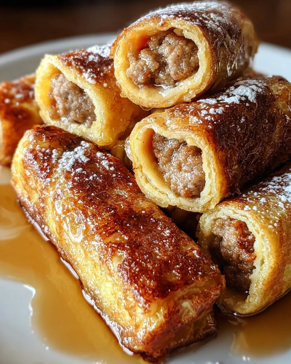 Sausage French Toast Roll-Ups Recipe 19 Sausage