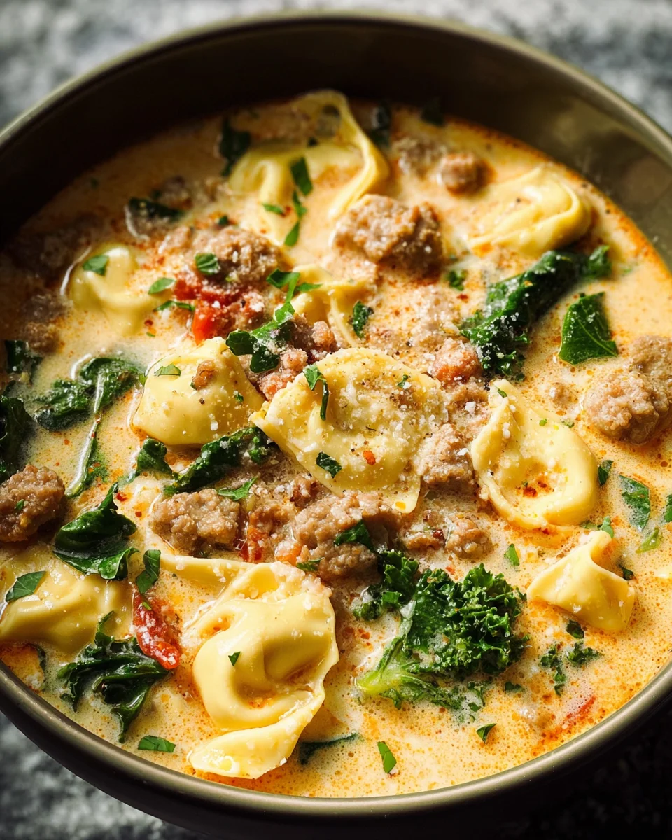 Sausage Tortellini Soup