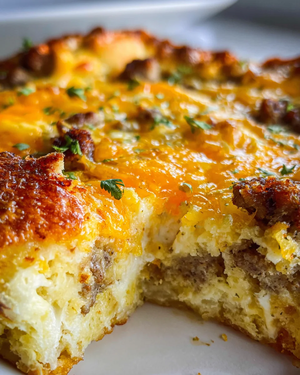 Savory Breakfast Sausage and Cheese Casserole Recipe 23 Savory