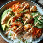 Shrimp Rice Bowls with Spicy Mayo