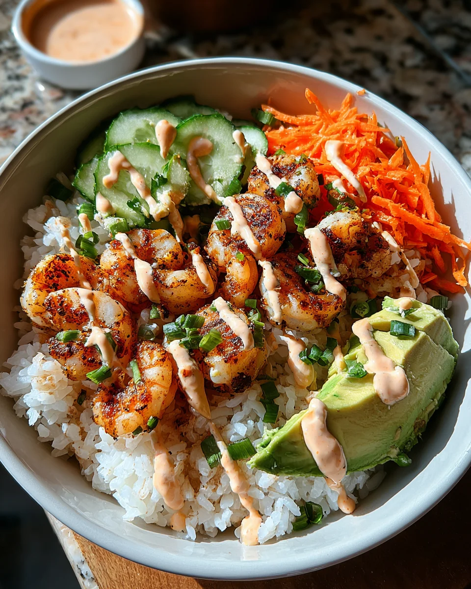 Shrimp Rice Bowls with Spicy Mayo 19 Shrimp