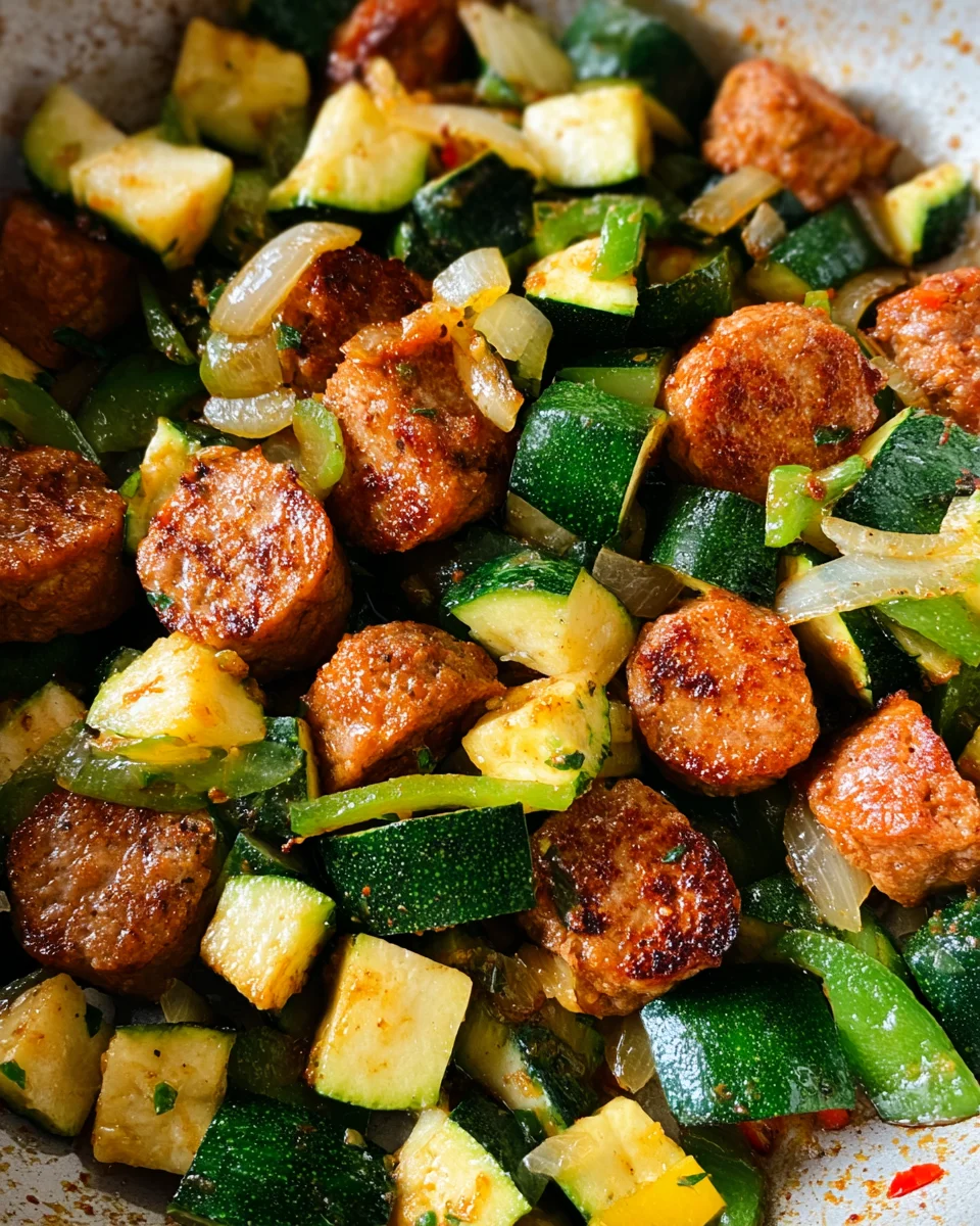 Skillet Sausage and Zucchini 23 Skillet