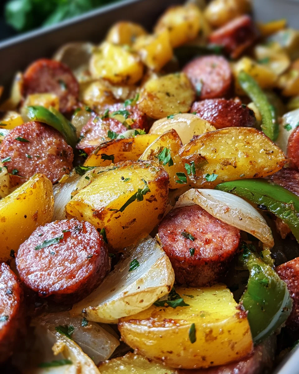 Smoked Sausage and Potato Bake
