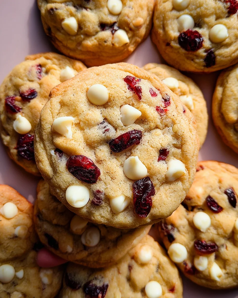 Soft-Baked White Chocolate Cranberry Cookies