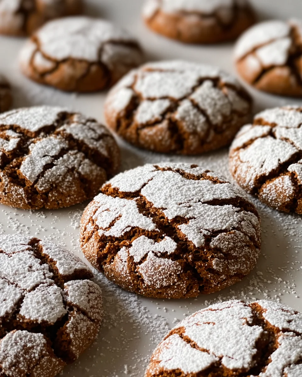 Soft and Spiced Gingerbread Crinkle Cookies 26 Soft
