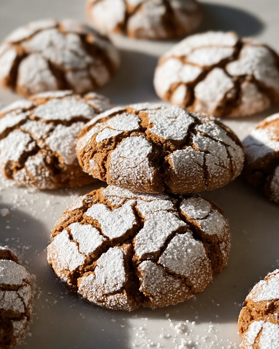 Soft and Spiced Gingerbread Crinkle Cookies 27 Soft