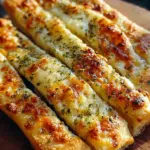 Sourdough Cheesy Breadsticks