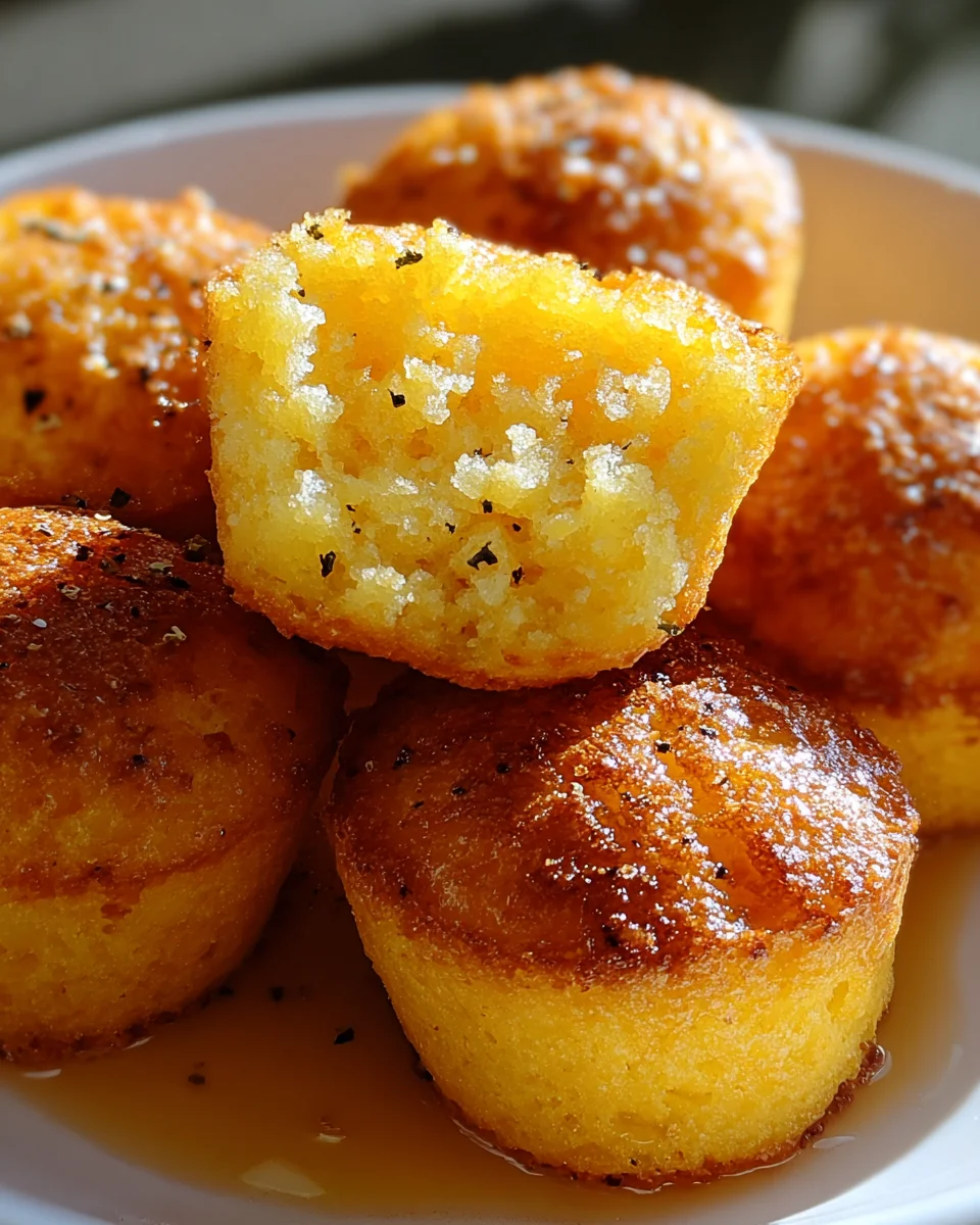 Southern-Style Honey Butter Cornbread Poppers