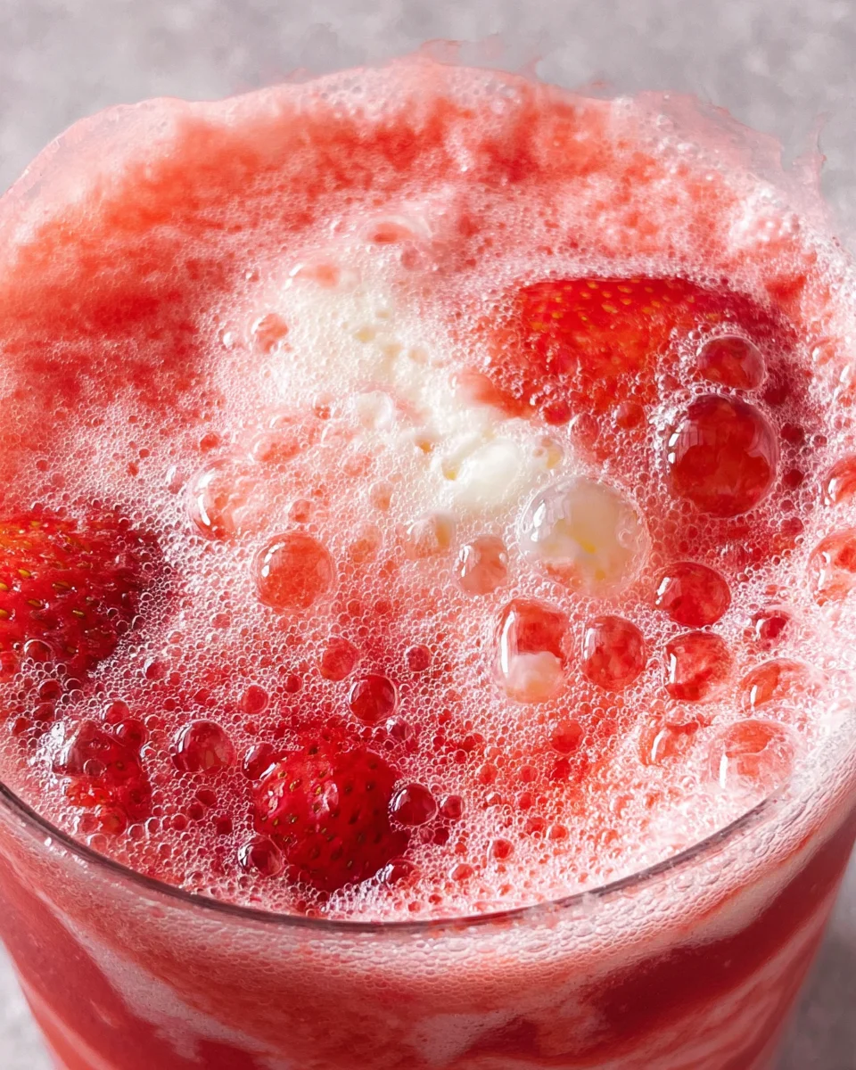 Sparkling Strawberry Float