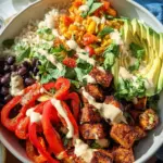 Spicy Baked Tofu Burrito Bowl
