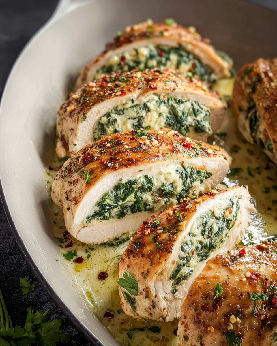 Spinach Stuffed Chicken Fillets 24 Spinach