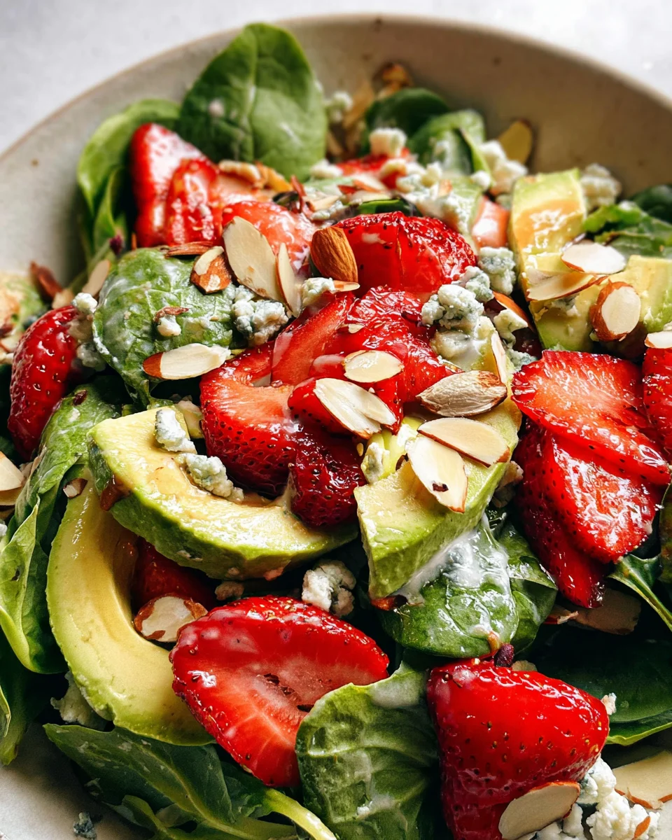 Strawberry Avocado Spinach Salad with Poppyseed Dressing 23 Strawberry