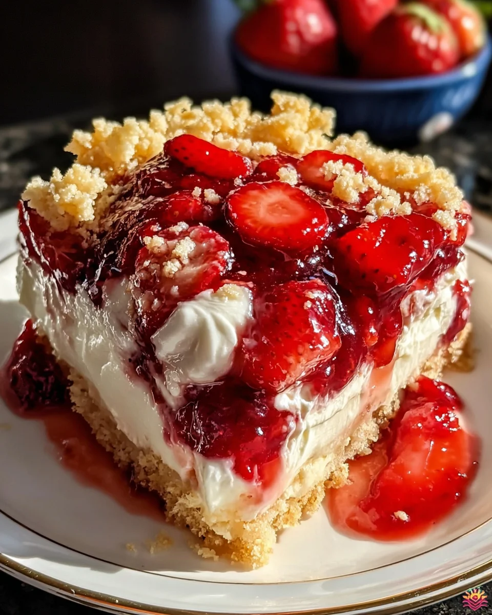 Strawberry Cheesecake Dump Cake