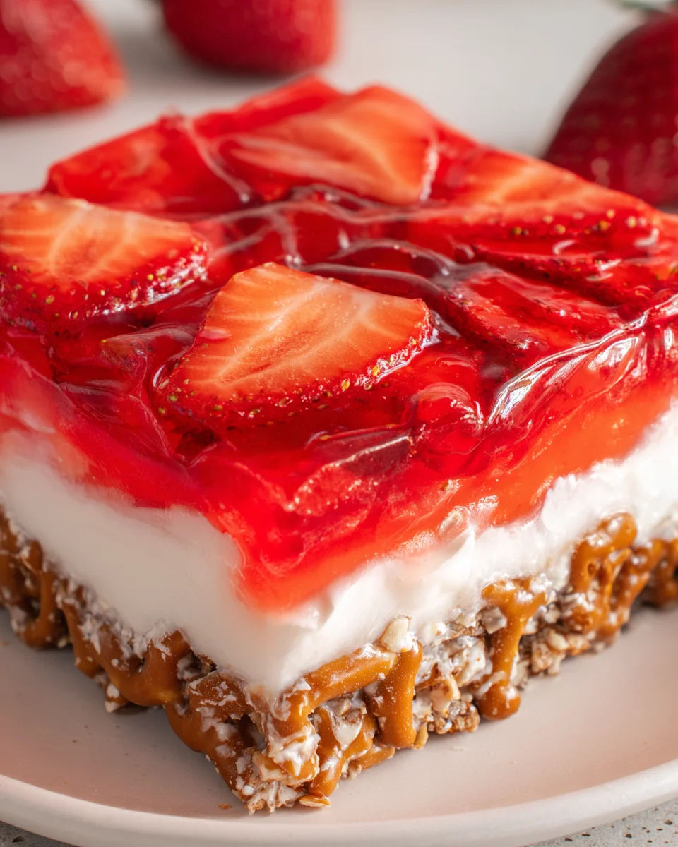 Strawberry Pretzel Jello Salad 21 Strawberry Pretzel Jello Salad