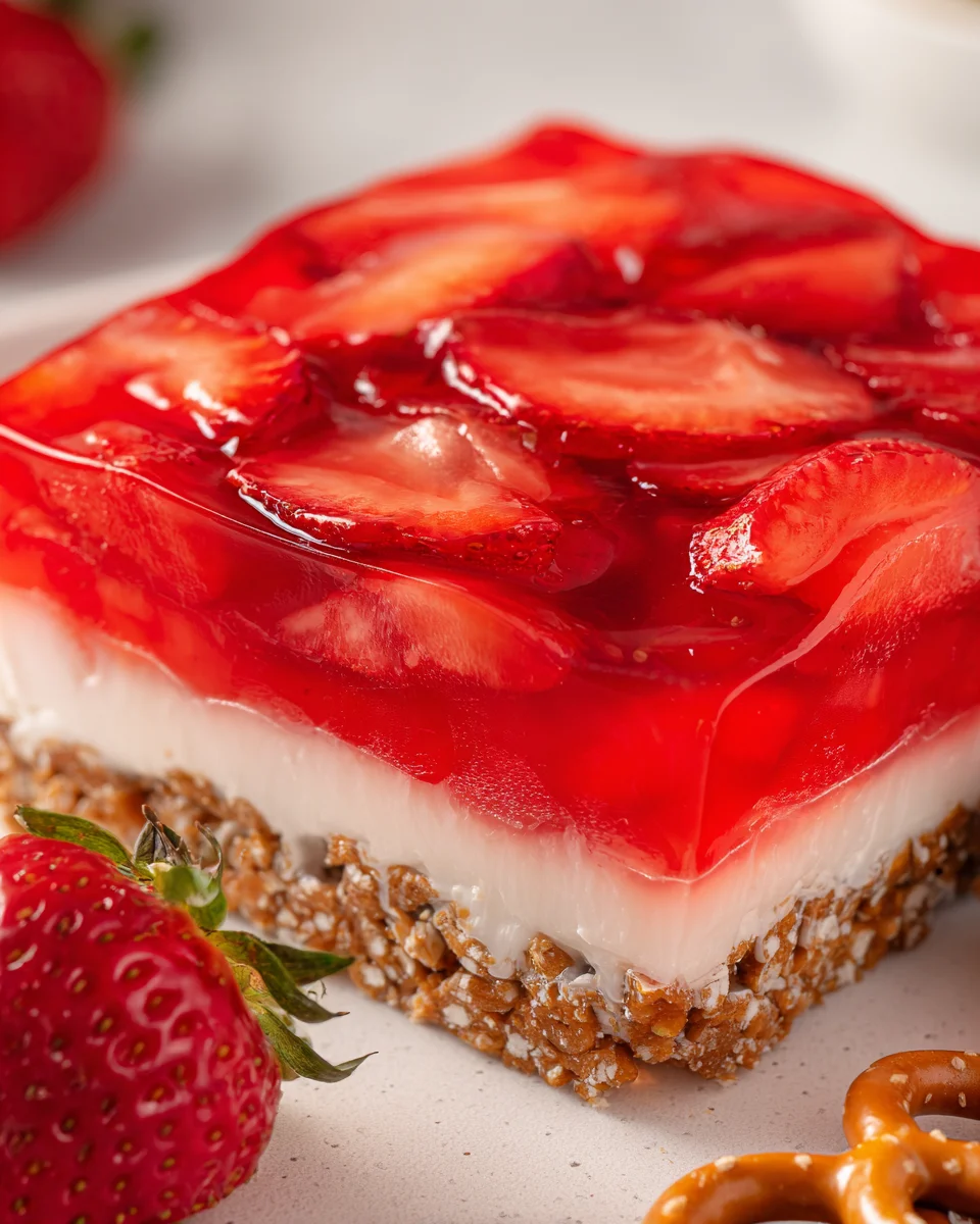 Strawberry Pretzel Jello Salad 22 Strawberry