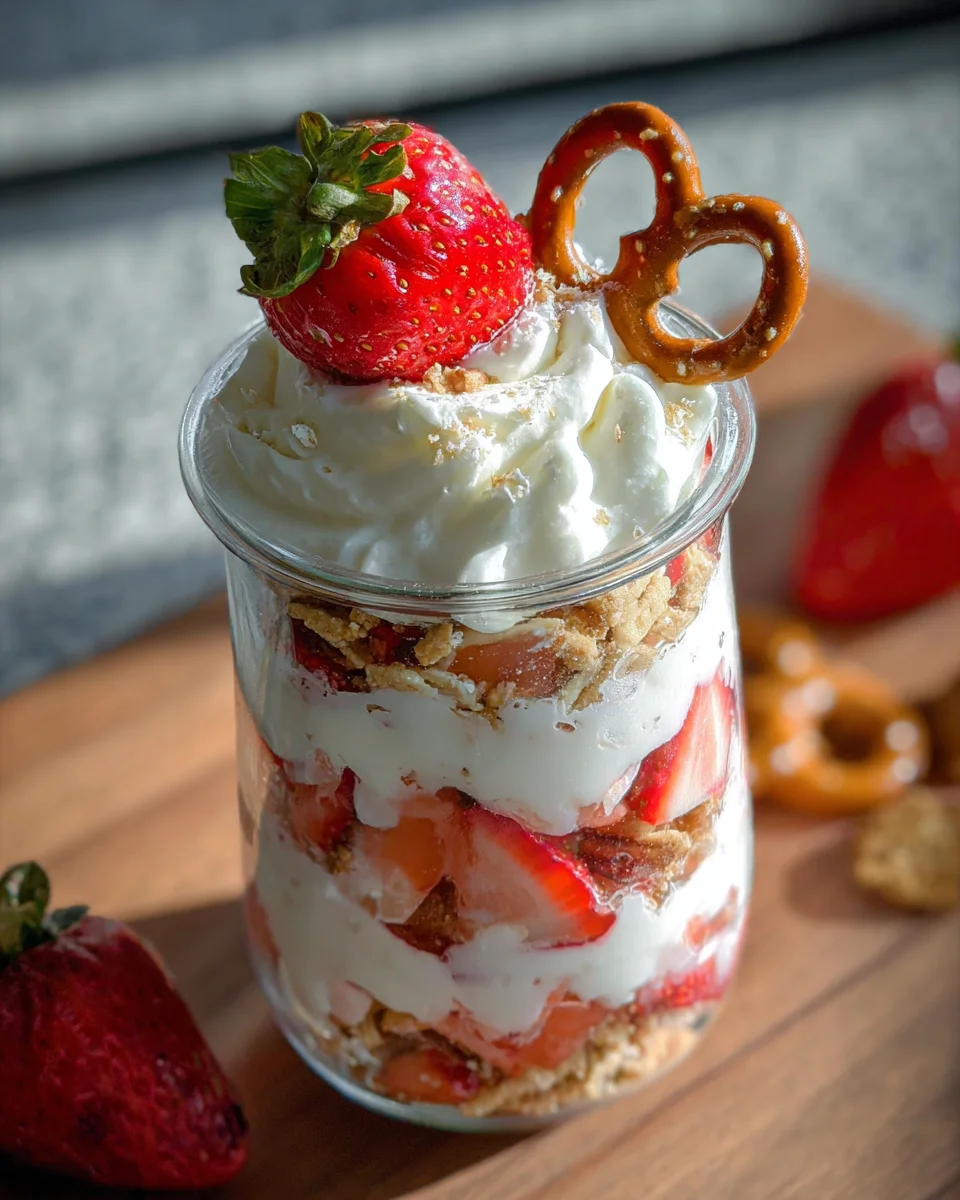 Strawberry Pretzel Salad Parfaits