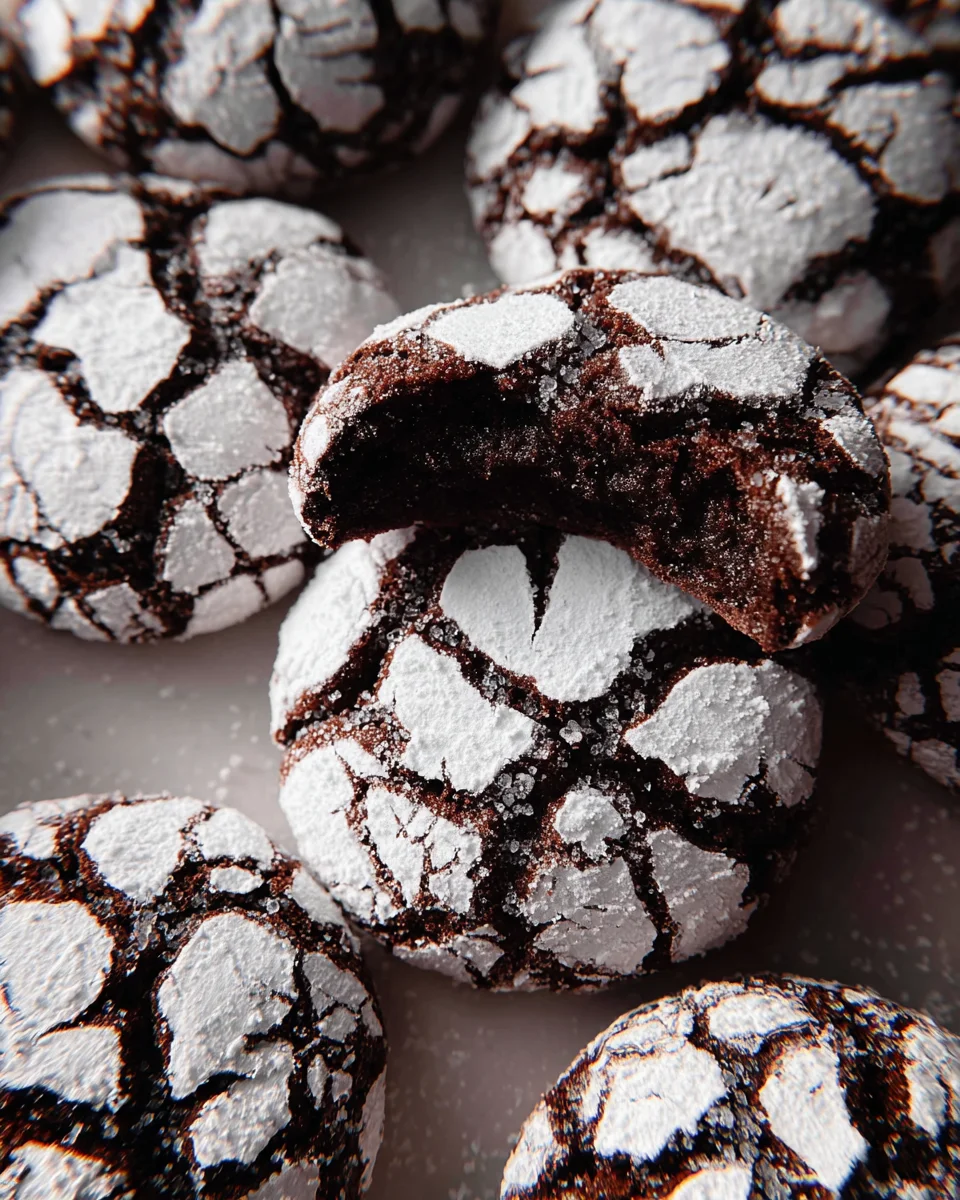 The BEST Chocolate Crinkle Cookies Recipe