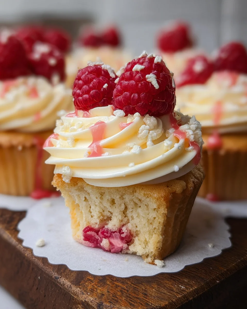 The Best White Chocolate Raspberry Cupcakes