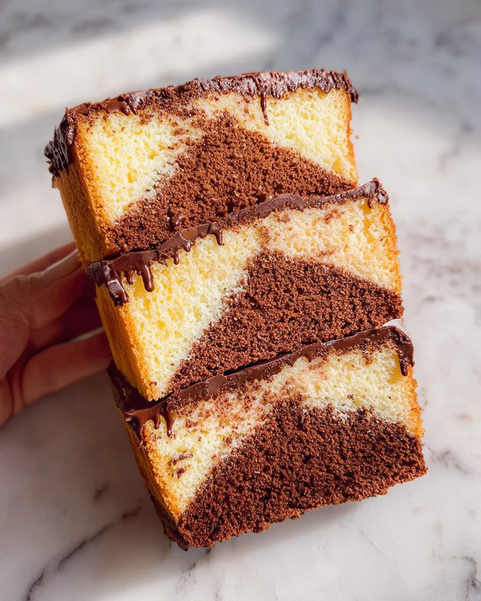 Three Layer Pound Cake