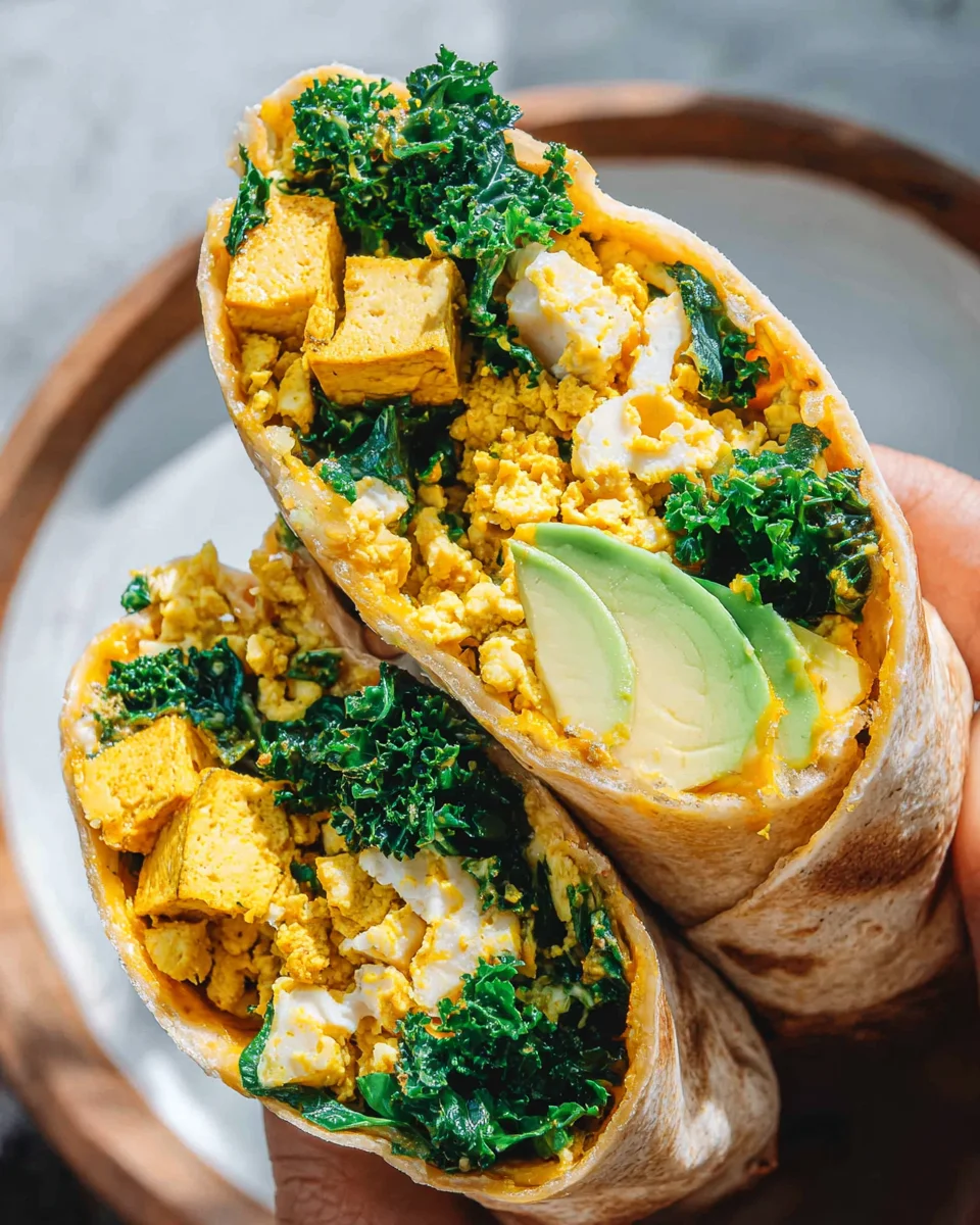 Tofu Scramble Wrap 30 Tofu